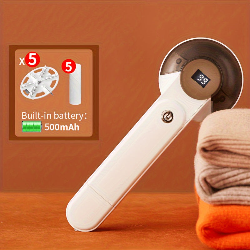 1pc Removedor de Pelusa Eléctrico para Ropa Máquina Removedora de Pelusa Eléctrica Removedor de Pelusa Portátil con Carga Elimina la Pelusa de la Ropa Afeitadora