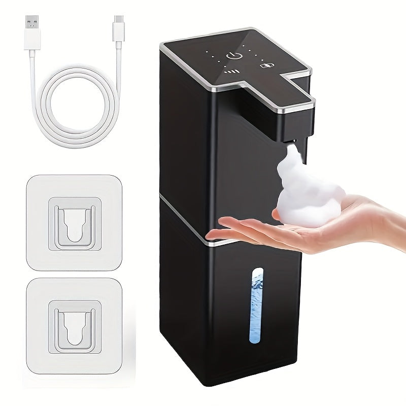 Dispensador automático de jabón líquido recargable sin contacto, 380 ml, para baño y cocina