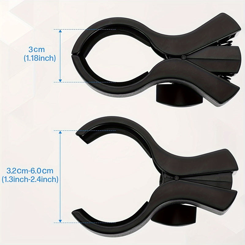 1/2 piezas, clip de micrófono grande, soporte ajustable para micrófonos con un diámetro exterior de 1,26" desde 2,3", con adaptador de tornillo macho de 5/8" a tornillo hembra de 3/8"
