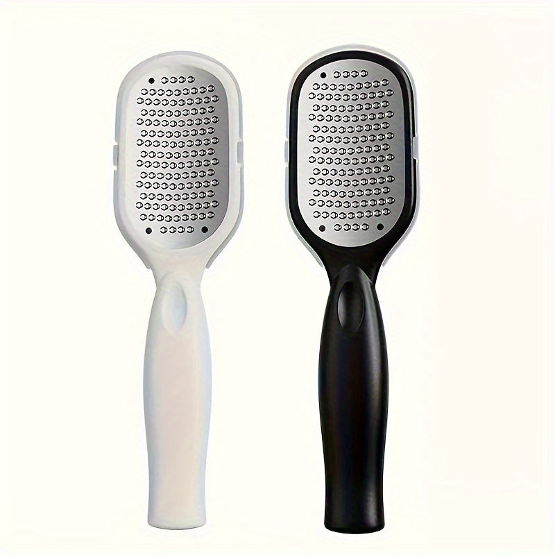 Juego de Lima y Raspador Metálico Antialérgico para Pies - Ideal para Suavidad y Cuidado en Beige Claro Seco | Herramienta Esencial para Pedicura Duradera | Exfoliación de Pies