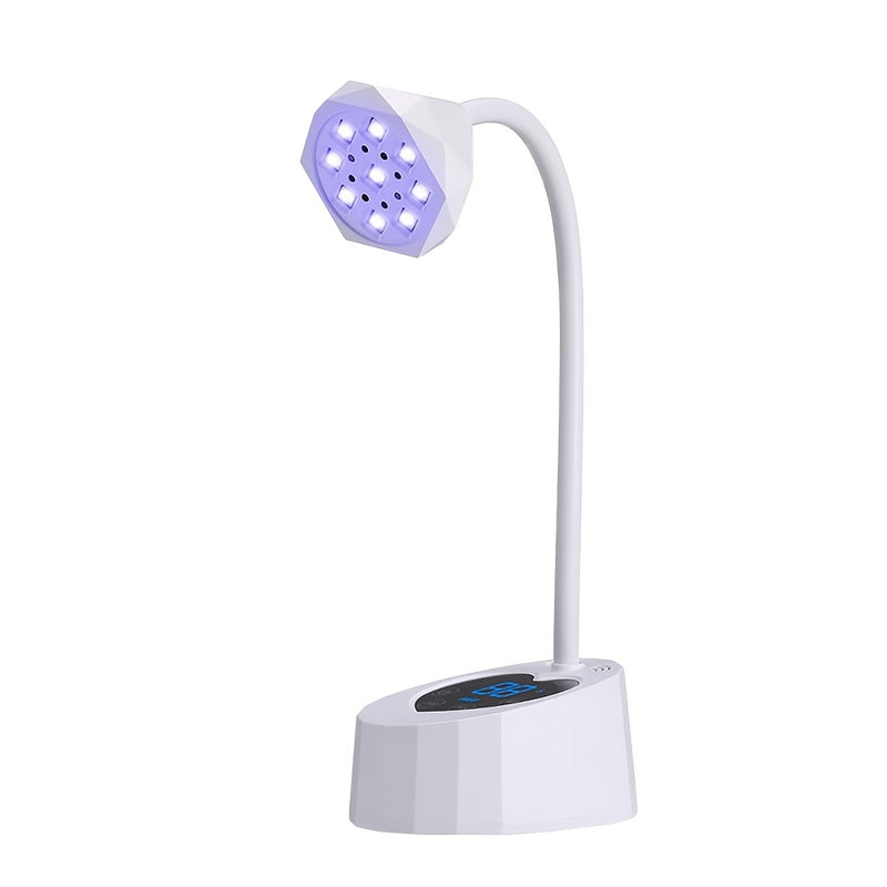 Linterna portátil recargable para uñas con sensor automático, 3 temporizadores disponibles, ideal para secado de gel y cura de esmalte, perfecta para manicura DIY en casa o salones