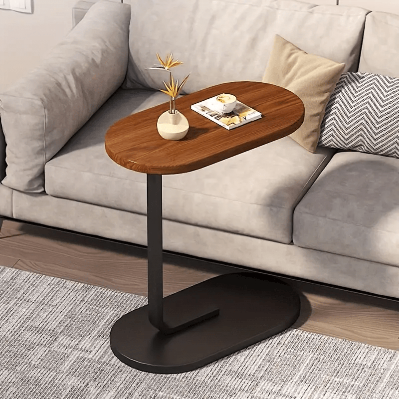 2 opciones de color disponibles. Mesa en forma de C creativa|Ligera y práctica, ¡perfecta para colocar snacks/bebidas/libros y disfrutar de un momento relajante en casa!
