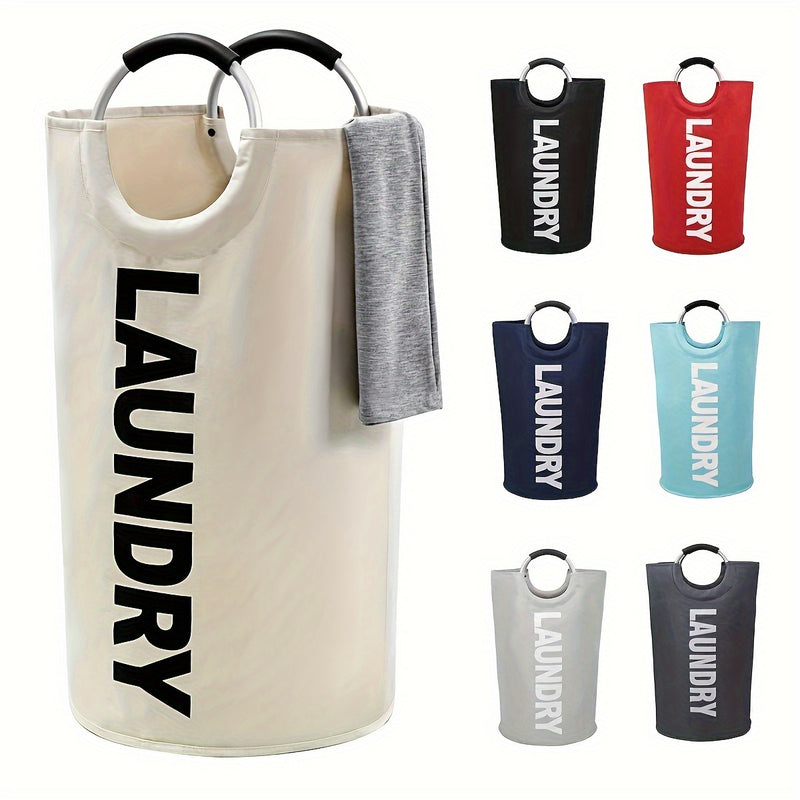 1 Cesta de ropa, Cesta de ropa, Bolsa de ropa con asa acolchada, Cesta de ropa vertical, Cesta de almacenamiento plegable, Baño, Sala de lavado, Balcón, Accesorios de dormitorio, Artículos de organización y almacenamiento del hogar, Cestas de ropa