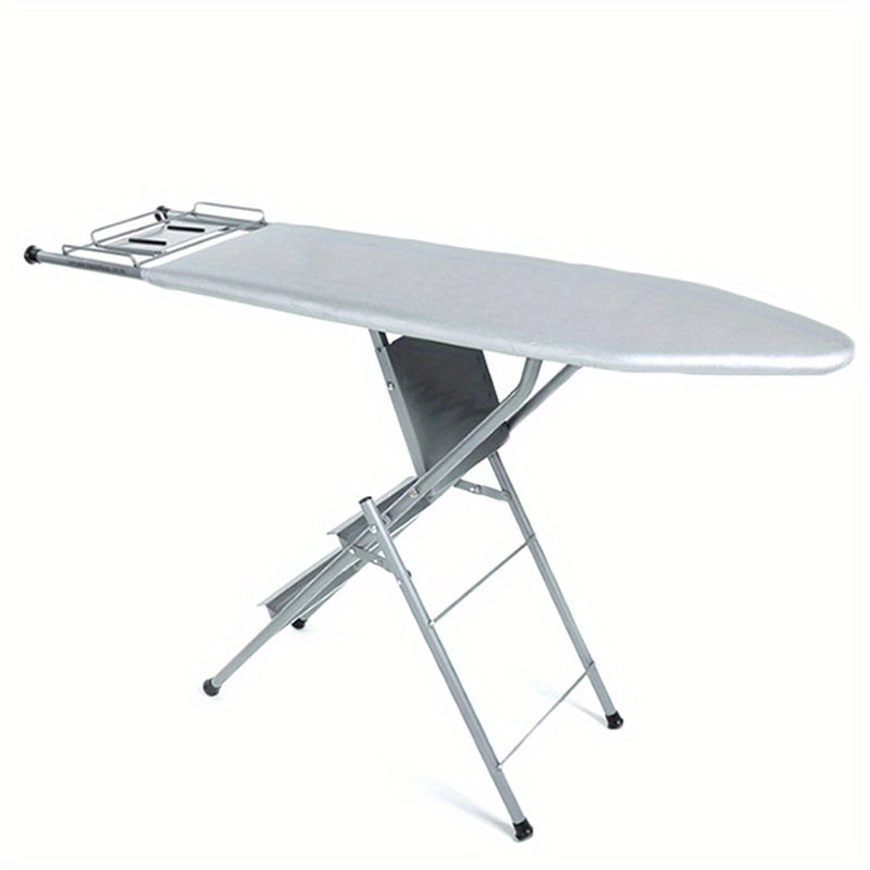 Juego de tabla de planchar universal | Base aislante de calor de 4 mm de grosor | Superficie plateada antideslizante de 140x50 cm (55x19.7 pulgadas) | Cubierta para plancha a vapor duradera, diseño de fácil instalación para uso en el hogar
