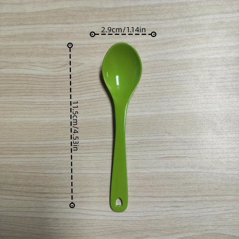 Cuchara De Plástico Versátil, Ideal Para Cena, Café, Postre Y Revolver Cócteles, Utensilio De Cocina Resistente