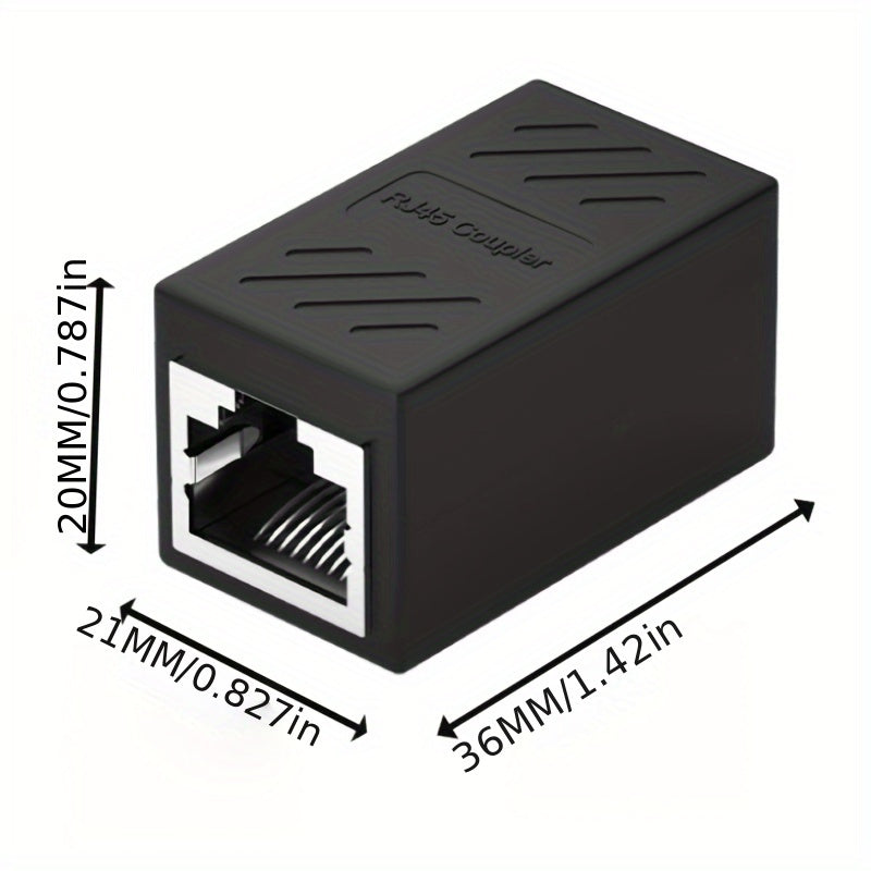 Adaptador Ethernet Inteligente RJ45 - Conector Pasante para Computadoras y Accesorios, No Requiere Batería
