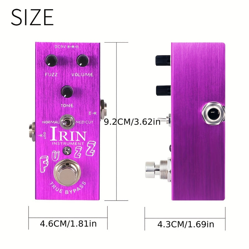 IRIN efectos de guitarra distorsión overdrive delay trémolo chorus y otros efectos profesionales de bloque único mini-efectos Eid Al-Adha Mubarak