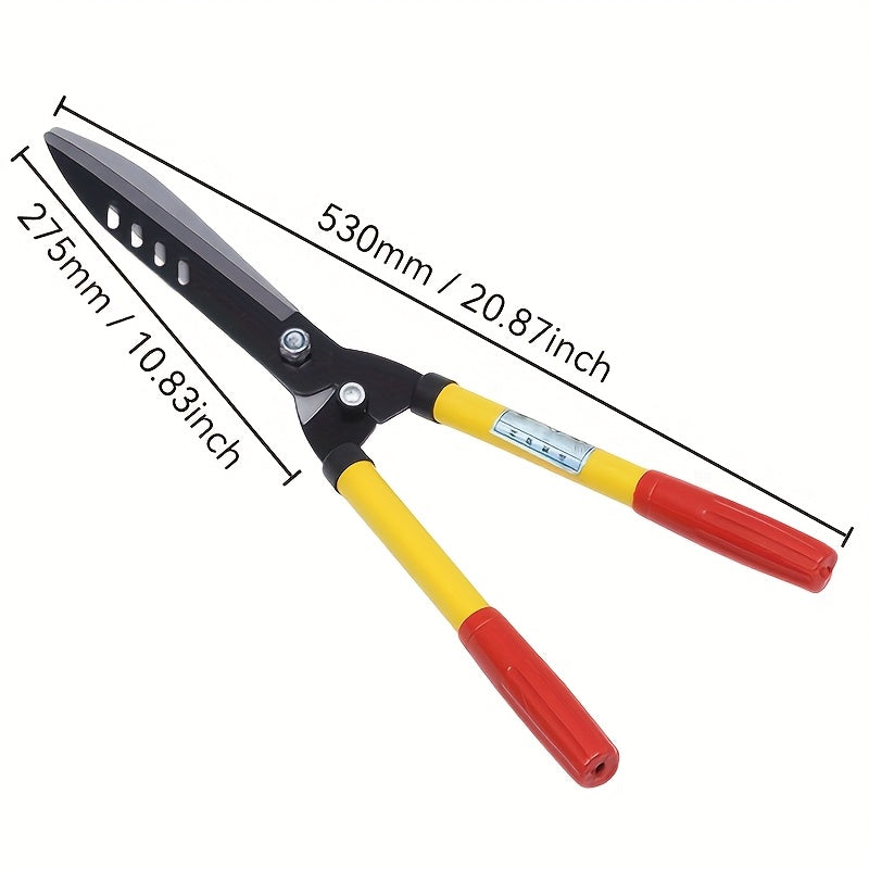 1 Cortaespines de jardín ergonómicos con mango de acero de alta resistencia - Cortaespines de metal duraderos para setos, árboles, césped y jardinería, diseño de dos manos, cuchilla afilada, no necesita electricidad, herramienta de jardín moderna, herram