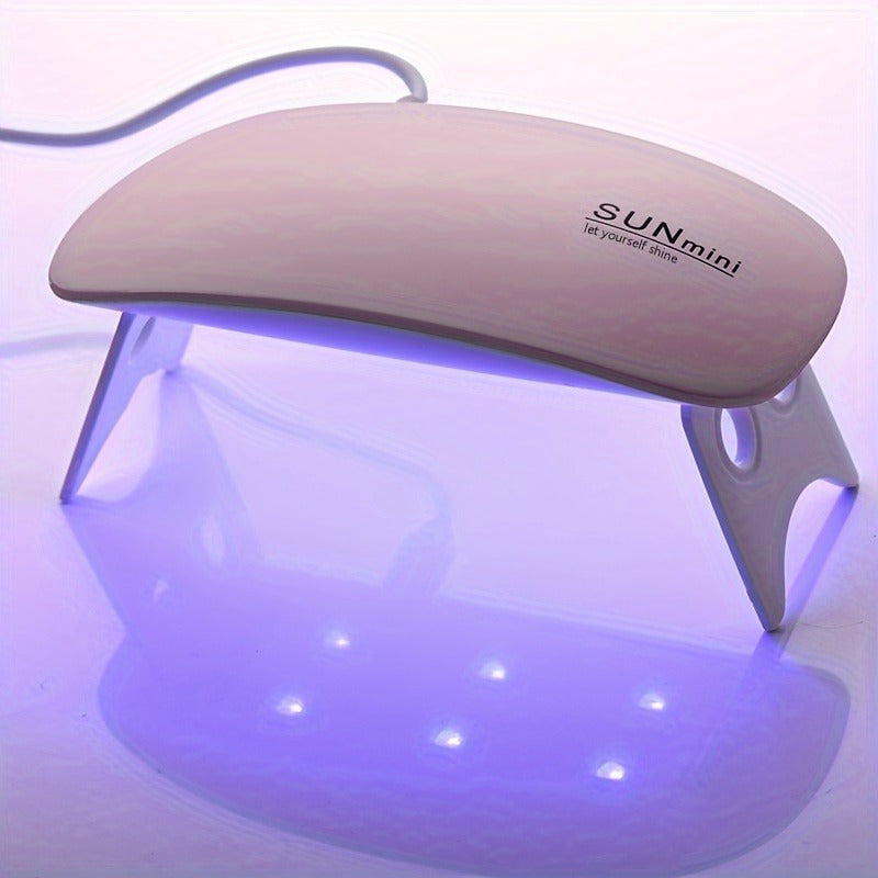 1 lámpara de uñas LED mini - Adecuada para esmalte de uñas de gel, dispositivo de manicura alimentado por micro USB - Diseño portátil y compacto, esencial para salones de uñas, hogares y dormitorios, lámpara de uñas