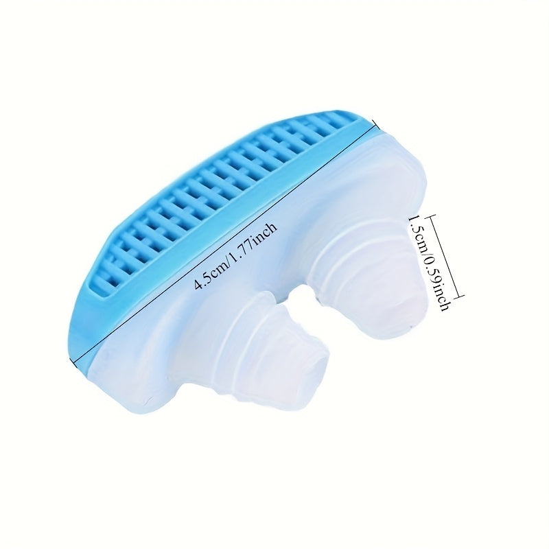 2 en 1 Purificador de aire anti ronquidos y congestión nasal - Sin batería, sin enchufe, sin olores, diseño portátil, adecuado para viajes y uso en casa, adaptador nasal compacto.