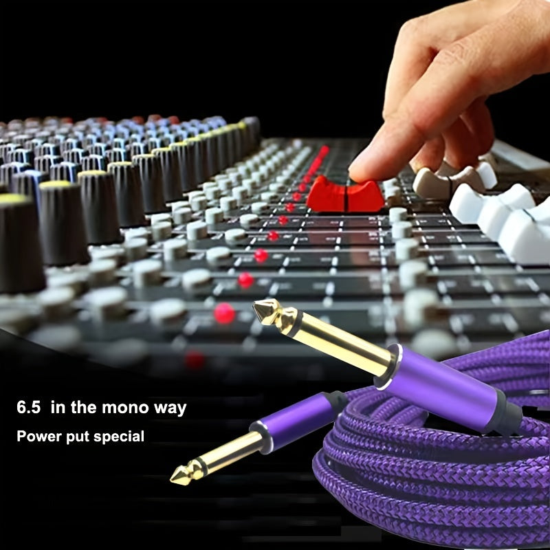 Cable de audio de 6.35 mm macho a macho con reducción de ruido, para consola de mezclas, amplificador de potencia y conexión de guitarra Mubesi, Eid Al-Adha Mubarak