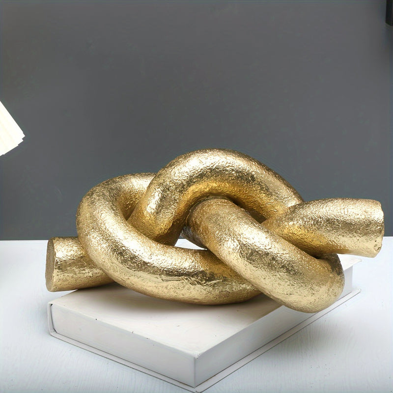 Escultura abstracta de nudos y lazos, artesanías decorativas para el hogar y la oficina, estatuas creativas
