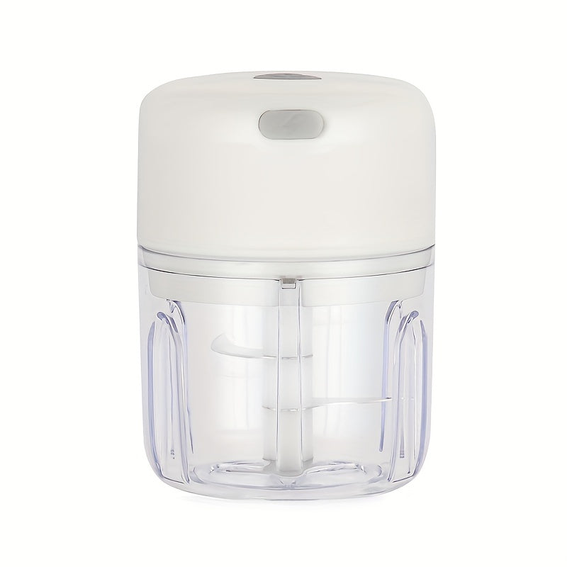 250ml Mini Picadora de Ajo y Carne Recargable, Duradera y Resistente, Ideal para Triturar Ajo, Pimientos, Cebollas, Carne Picada, Nueces ¡y mucho más!