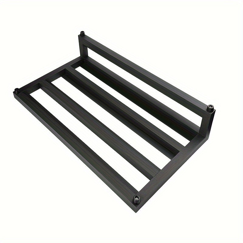 Placa de efectos para guitarra NALU en aleación de aluminio - Pedalera súper ligera con cinta mágica para fijar efectos de guitarra eléctrica - Incluye accesorios grandes para instrumentos musicales y bolsa de transporte de regalo