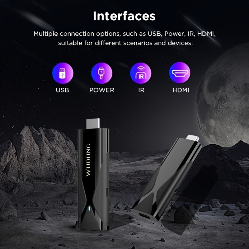 WUDUNG TX8 Smart TV Box Android 10.0, Dongle sin varillas Allwinner H313 2.4G Mini TV Stick 4K, Ideal para Regalos de Hogar y Oficina