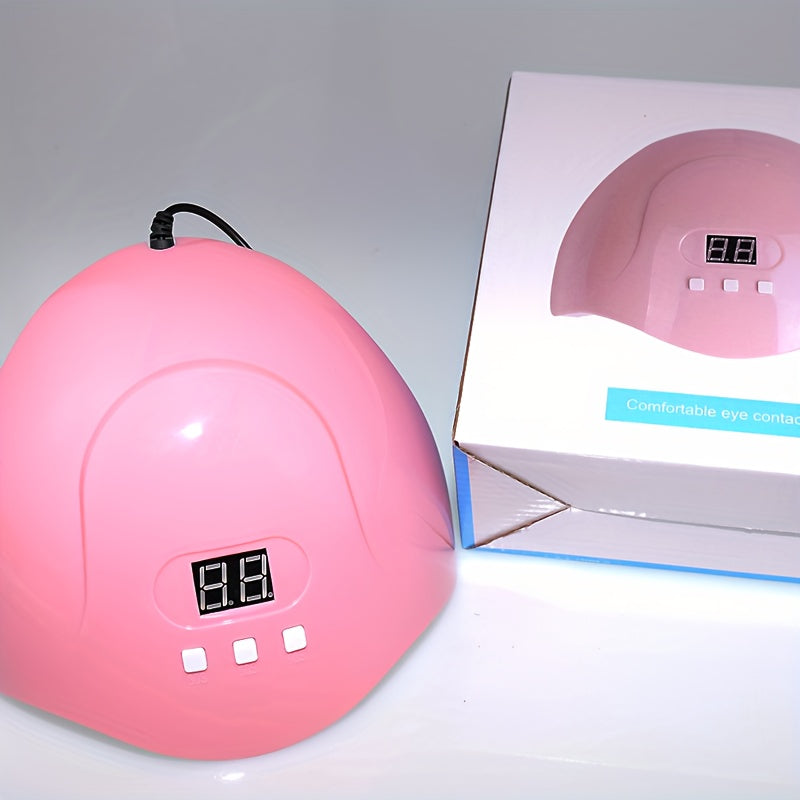 1 lámpara de manicura - lámpara digital de uñas con alimentación USB, diseño hipoalergénico y herramienta de manicura portátil para pedicura, manicura, teñido de uñas - uso en hogar y salón, lámpara de uñas para manicura, equipo de pedicura, elegante gad