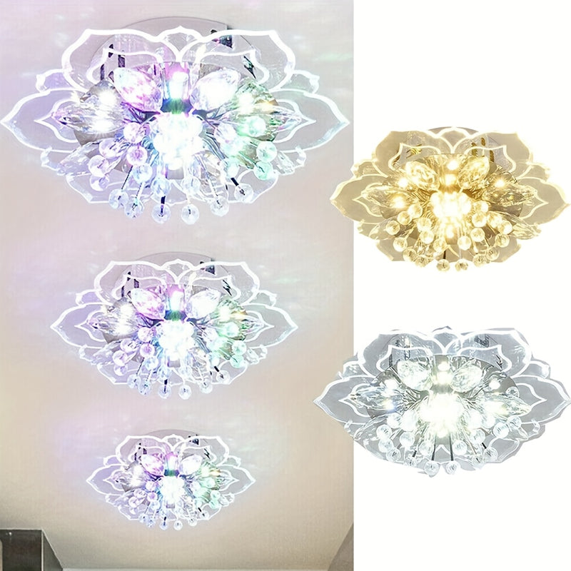 1pc Luces de Techo LED Pétalos Modernas - Fijación Desmontable para Techo, 85V-265V Cableada, para Pasillo, Pasillo, Escalera, Villa, Galería Cocina Bar Café Iluminación Elegante