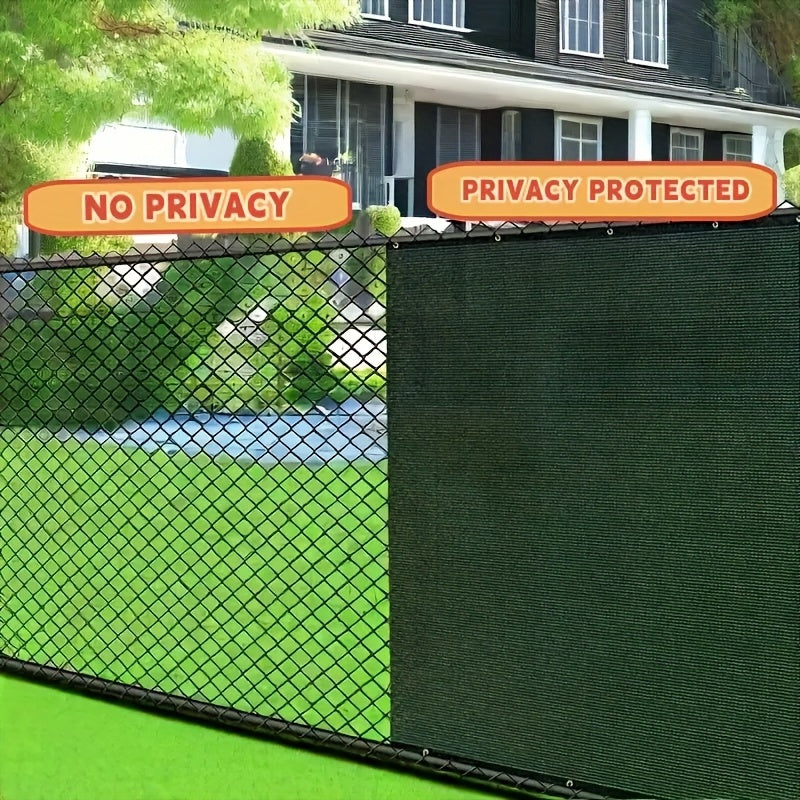 1pc Pantalla de Privacidad Verde Resistente - Malla Plástica Duradera para Viento, Sombra y Barrera para Jardín, Patio o Balcón - Uso Interior/Exterior, Sin Necesidad de Electricidad, Material Resiliente para Colgar en Cercas, Mejora del Espacio Exterior