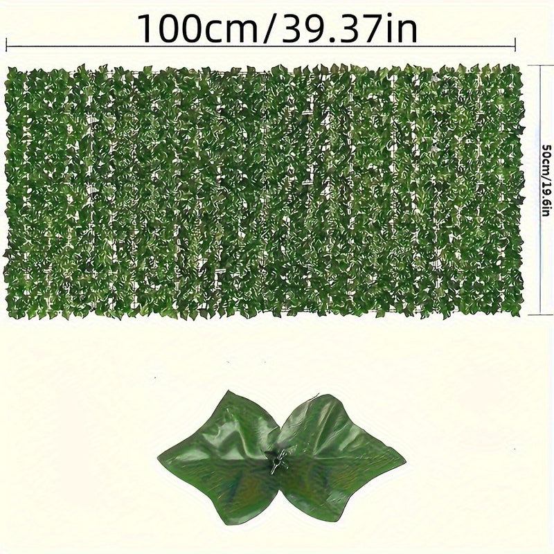 ¡Transforma tu jardín! Cerca artificial de hiedra de 150 cm, verde exuberante todo el año sin mantenimiento. Flexible y fácil de usar, ideal para diversos espacios. Agrega un toque de naturaleza a tu hogar y crea un refugio poético al instante