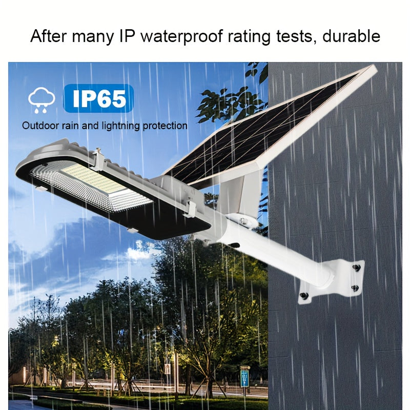Iluminación exterior solar nueva para patio, luz de calle integrada impermeable y súper brillante