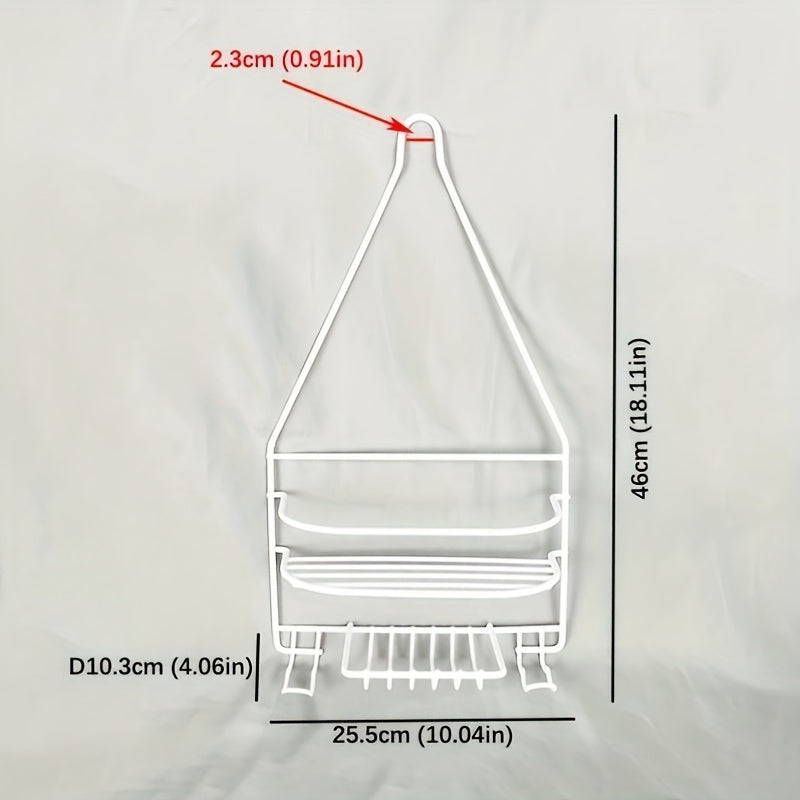1pc Caddy De Ducha Para Cabezal De Ducha, Mantenga El Baño Limpio Y Refrescante, Instalación De Suspensión, Accesorios De Baño, Almacenamiento Y Organizador De Baño