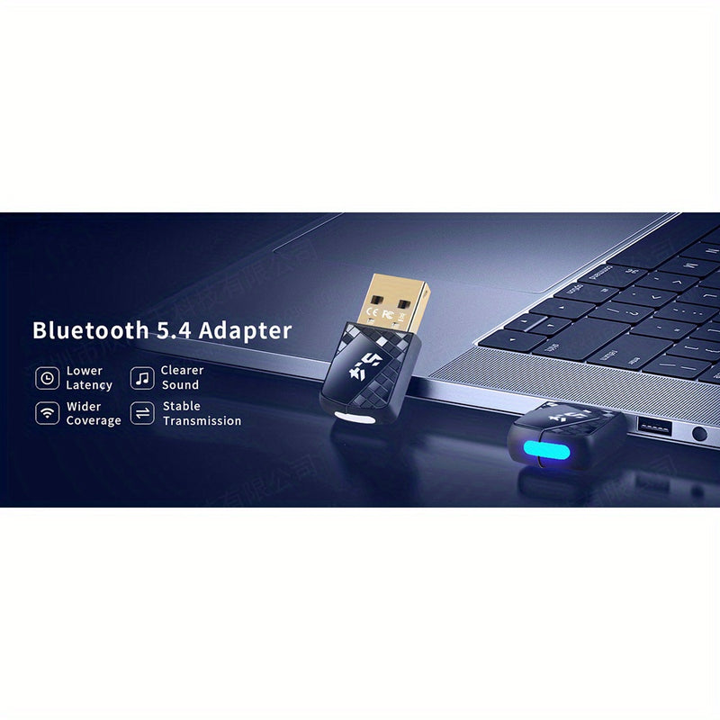 Adaptador inalámbrico USB con conector de auriculares de 3,5 mm - receptor de audio inalámbrico sin controlador para altavoces de computadora, auriculares y sistemas estéreo, modo de alimentación USB, inalámbrico 5.0 sin controlador, solución de audio in