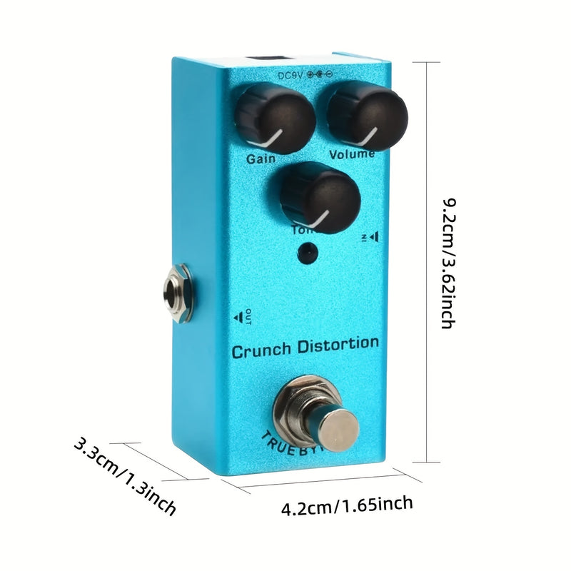 Pedal de efectos para guitarra CHENPINGFENG mini, distorsión clásica, delay analógico y digital, alimentación de 9V DC, cuerpo de aluminio, sin necesidad de baterías, para guitarra eléctrica