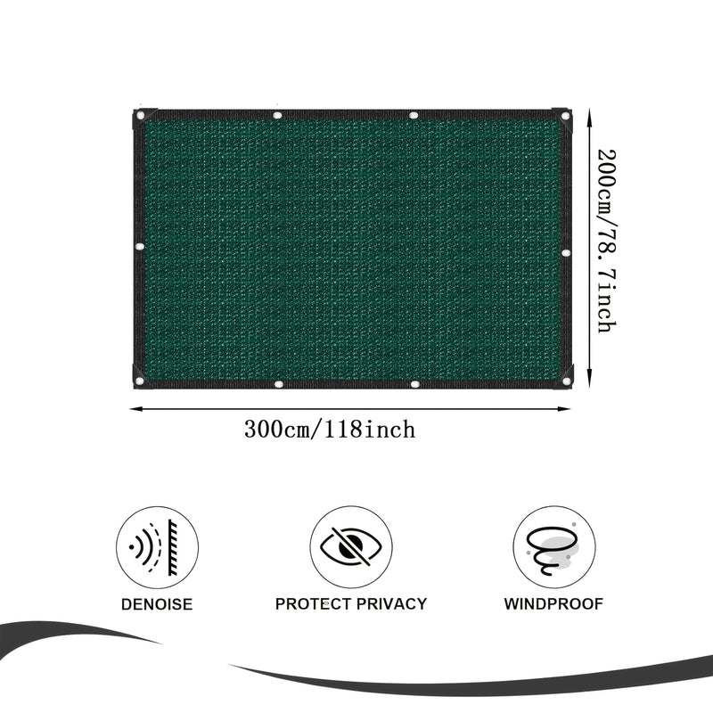 Malla de privacidad 90% con protección UV - Cubierta de PVC con ojales y clips de fijación para jardín, patio, terraza, decoración interior/exterior