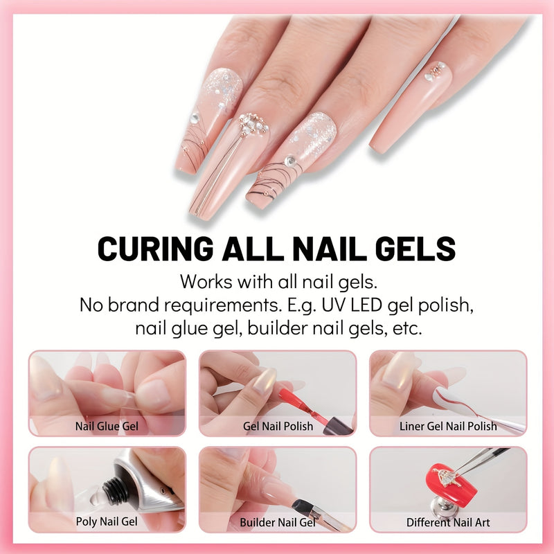 Secador de Uñas Mini 6LED - Lámpara LED para Gel y Esmalte - Equipo de Manicura con Alimentación Micro USB - Diseño Portátil y Compacto