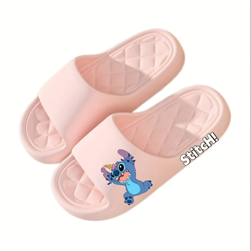 Pantuflas Disney Stitch, diseño de caricatura lindo, para interior, unisex, sandalias para baño, playa o uso casual, material EVA liviano con estampado 2D, cómodas para todas las estaciones