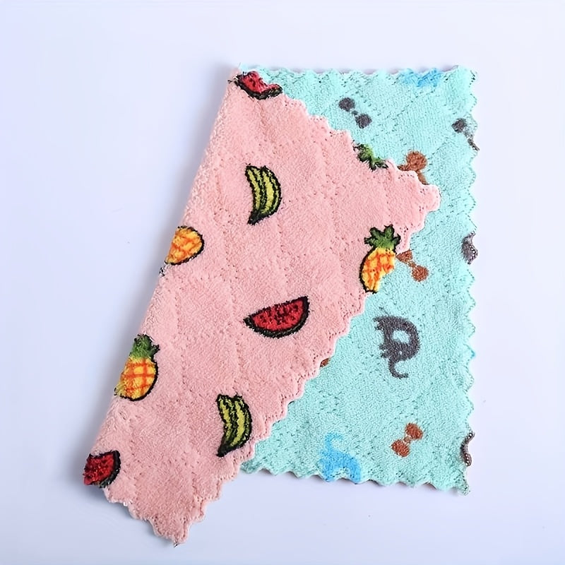 5pcs Paños de Cocina Super Absorbentes - Reutilizables, Toallas de Secado Rápido para una Limpieza Eficiente