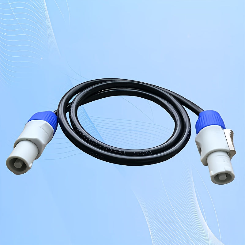 Cable de alimentación de 3 hilos de 20A con conectores masculinos/femeninos, 6Gbps, para equipo de audio y video HD, salidas de iluminación de escenario, alta calidad y compatible con cables de alimentación AC, cable de alimentación para equipo de video,