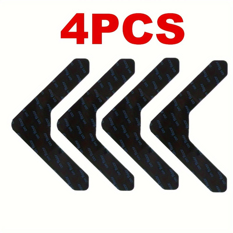 4/10/20pcs Pegatinas para Alfombras Antideslizantes Lavables, Alfombra para Esquinas de Madera Dura, Evita que las Alfombras se Muevan y Roden los Bordes, Pegatina para Alfombra en Forma de U que se Puede Cortar Libremente y Aplicar en Diversas Ocasiones
