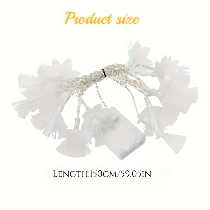 Luces de Flores con Fibra Óptica LED Parpadeantes para Boda y Navidad, Decoración Creativa Luminosa, Cuerdas Pequeñas Decorativas para Ambiente Festivo en Interiores