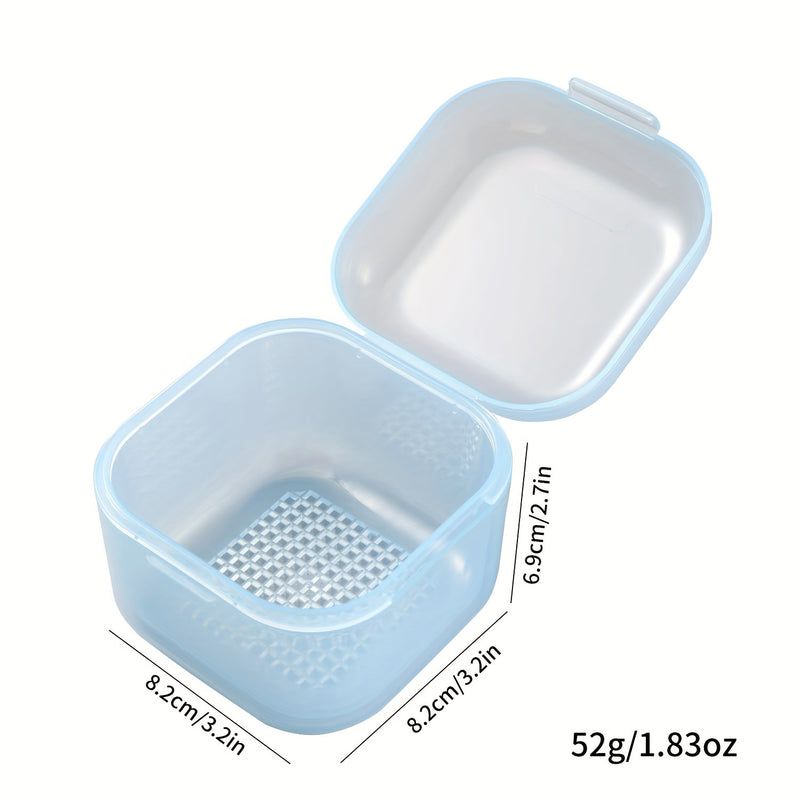 Una caja de esterilización para brocas de perforación de uñas con capa de filtro, bandeja de esterilización de inmersión para herramientas de manicura y contenedor de limpieza diseñado para salones de belleza profesionales.