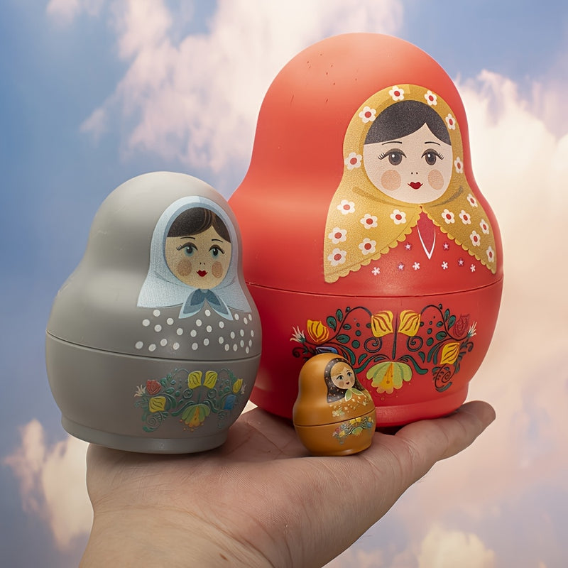 Juego de 6 piezas de adornos multicapa para apilar tazas, decoración de escritorio y porche, ornamentos coleccionables para sala de estar, decoraciones bonitas para el hogar, opción ideal como regalo