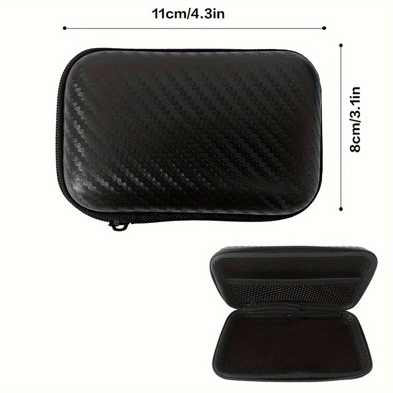 1Pc Bolsa de Almacenamiento EVA, Bolsa de Almacenamiento Portátil, Bolsa de Almacenamiento de Carcasa Dura, Bolsa para Auriculares, Bolsa para Cables, Suministros de Viaje al Aire Libre, Organización y Almacenamiento en el Hogar, Contenedores de Almacena