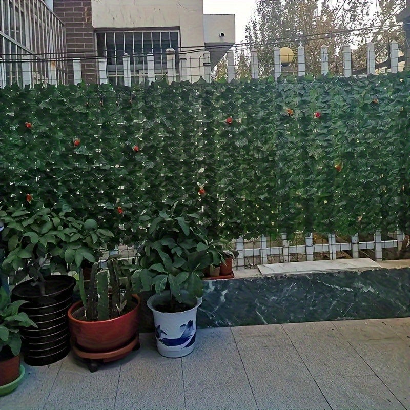 ¡Transforma tu jardín! Cerca artificial de hiedra de 150 cm, verde exuberante todo el año sin mantenimiento. Flexible y fácil de usar, ideal para diversos espacios. Agrega un toque de naturaleza a tu hogar y crea un refugio poético al instante