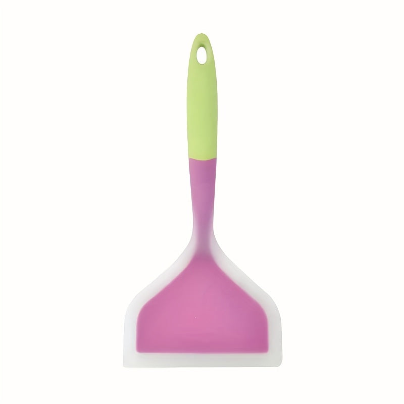 Espátula de silicona versátil - Antiadherente, resistente al calor para cocinar, revolver y asar - Ideal para panqueques, bistecs y más - Herramienta de cocina colorida | Diseño llamativo | Utensilio de cocina duradero