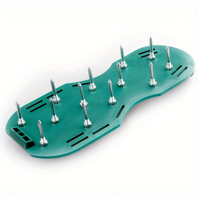 2 Pares de Zapatos con Clavos para Césped Resistentes - Con Puntas Largas para Descompactar Suelo, Corte de Hierba y Jardinería - Calzado Duradero para Aireación con Clavos Metálicos Galvanizados - Compatibles con Cortacéspedes Manuales y Deshierbadores