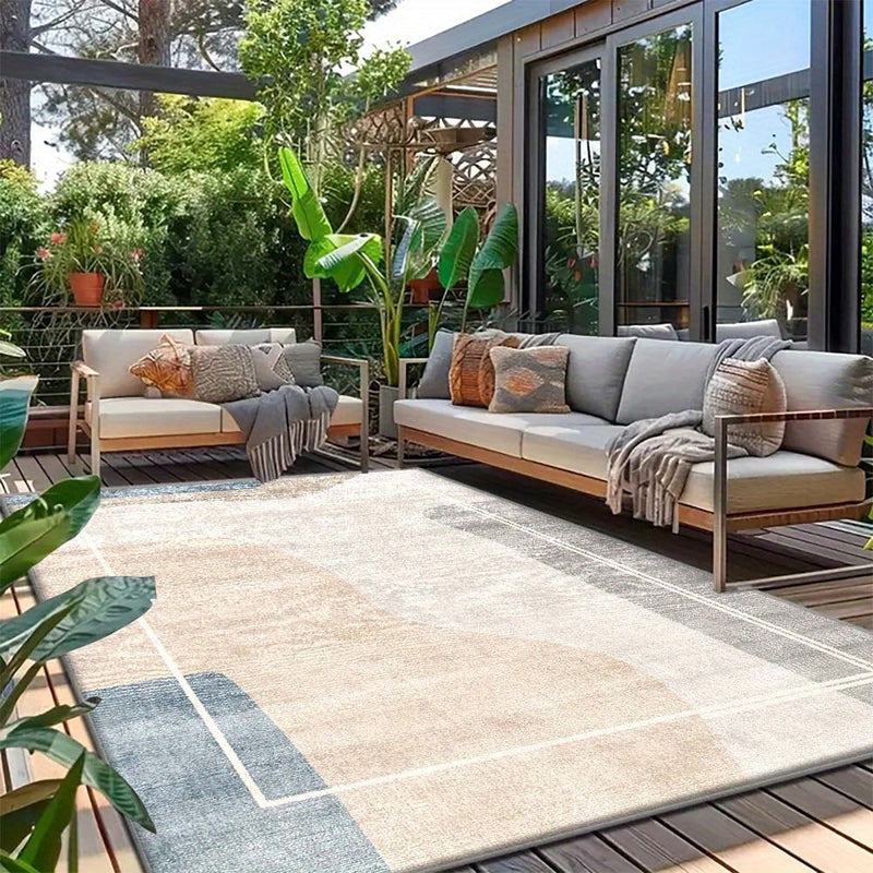 Tapete de terciopelo, 850 gramos por metro cuadrado, tapete moderno lavable con patrones florales vibrantes para balcones, diseño suave y lujoso antideslizante que agrega un toque elegante a la vida, tapete de terciopelo super suave, lavable en máquina,