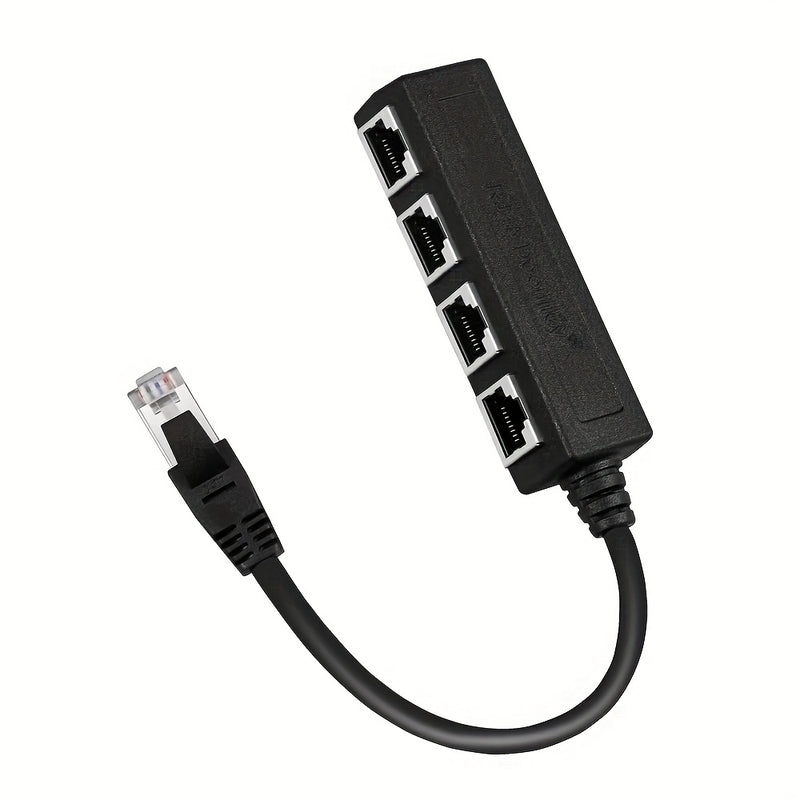 Divisor de Ethernet RJ45 1 Macho a 3 Puertos Hembra Adaptador de cable LAN RJ45, compatible con Cat5, Cat5e, Cat6, Cat7, Cat8, alimentado por USB, tensión de funcionamiento ≤36V, adecuado para SmartThings