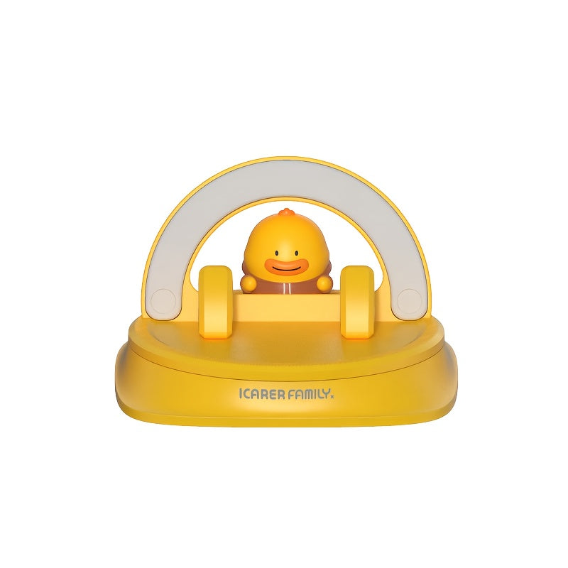 Soporte de teléfono para coche, bronceado, anti-deslizamiento, decoración de muñeca linda, fuerte, sujeción de 360°, sin perforación, instalación