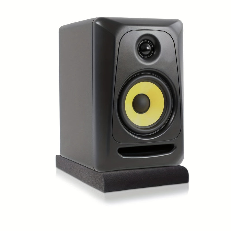 Almohadillas de aislamiento para monitores de estudio, aptas para altavoces de 16.51 a 20.32 cm, almohadillas de aislamiento para altavoces grandes que se adaptan a la mayoría de los escritorios, espuma de aislamiento acústico de alta densidad, soporte d
