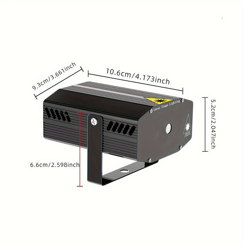 Luces de fiesta, luces de discoteca, luz completa·luces de encuentro láser, luces de DJ con cable USB de 1 metro, luces de escenario, luces láser de discoteca, luces de fiesta multi-modo activadas por sonido para bar, cumpleaños, bodas, vacaciones, Navid