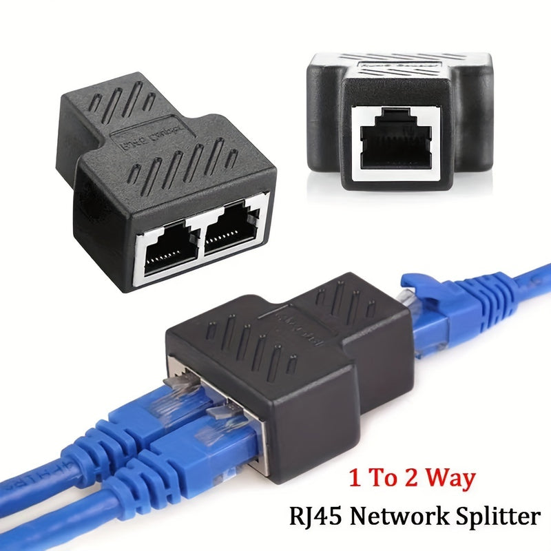 1 Unidad, Divisor Ethernet, Adaptador De Acoplador Divisor Ethernet De 1 A 2, Cable Ethernet Y Divisor De Internet LAN