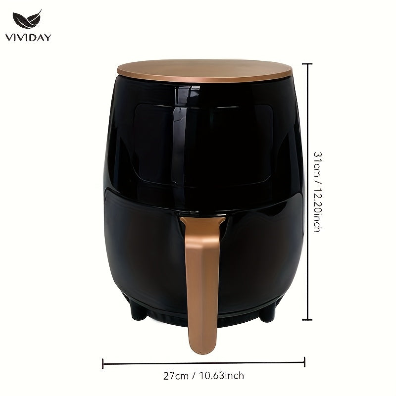 Fritadora de aire de 4,5 litros con pantalla táctil - Cocina sin calor, fritadora profunda, calefacción uniforme, perfecta para camarones, alas de pollo, pizza y más - Electrodoméstico de cocina, electrodoméstico de cocina|Gadgets de cocina modernos|Pant