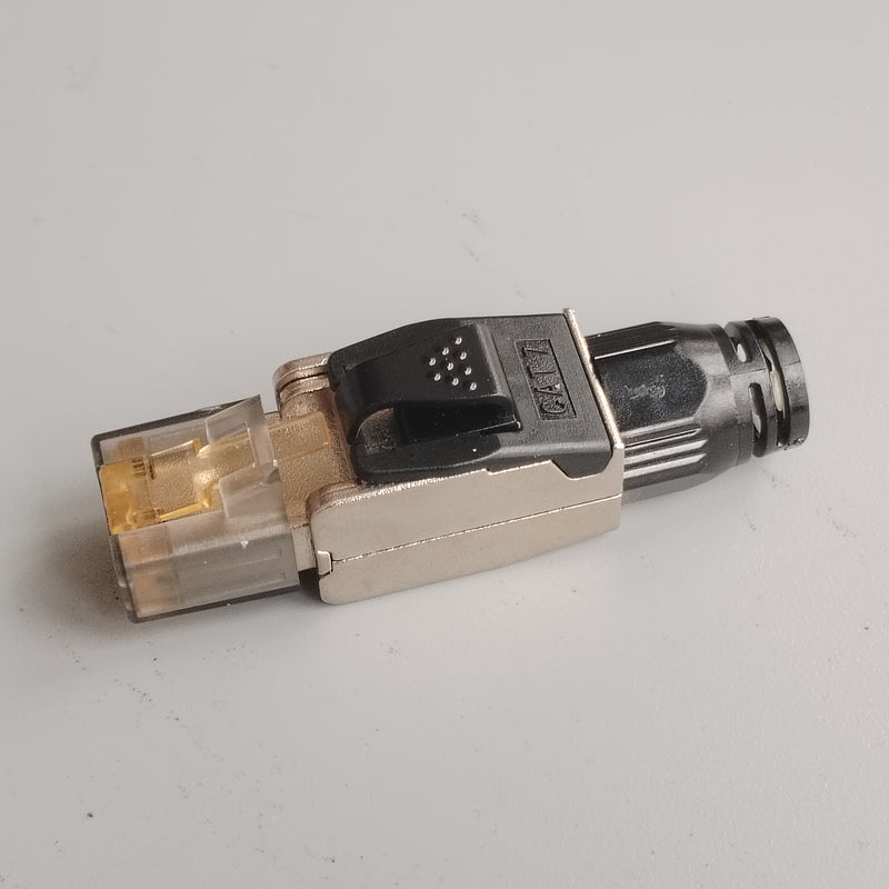 RJ45, CAT.6A, CAT.7, CAT.8 Cable Ultra Seis Clase Siete Clase Ocho Clase Crystal Head Meters Transmisión Escudo Libre de Presión Crystal Head Cable Eléctrico Adaptador de Red