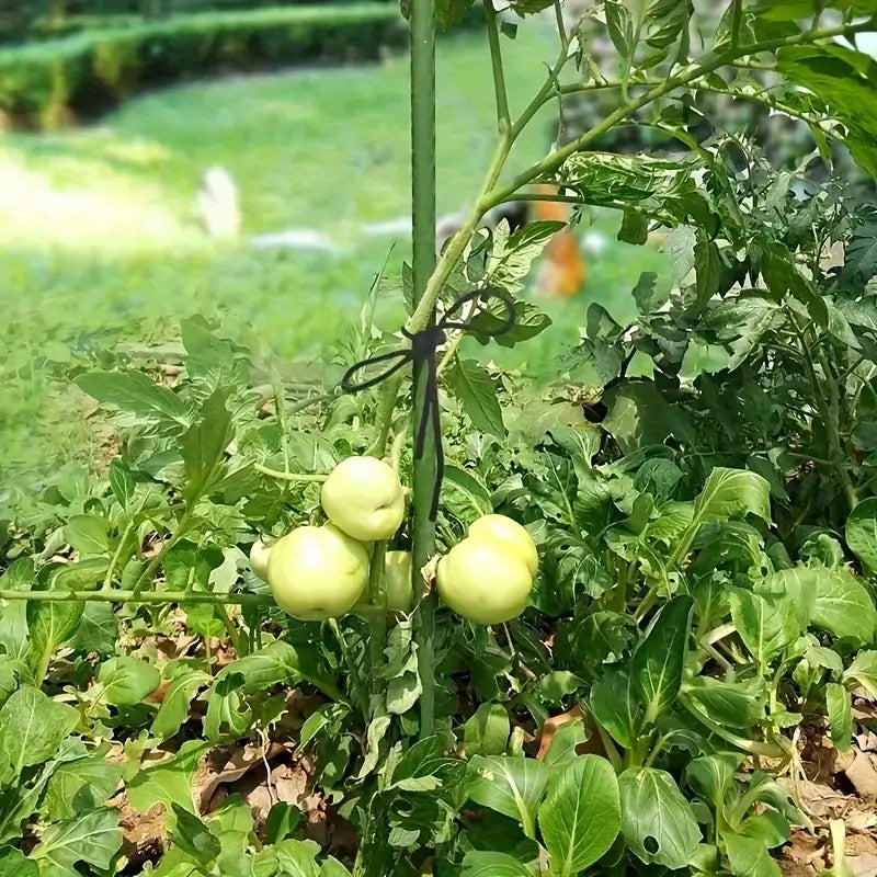 10 piezas de postes de jardín metálicos resistentes de 60 pulgadas - Soportes de plantas de tubería de acero recubierta de plástico para tomates, pepinos, frijoles y árboles - No se necesita electricidad, soportes de postes de plantas duraderos para un c
