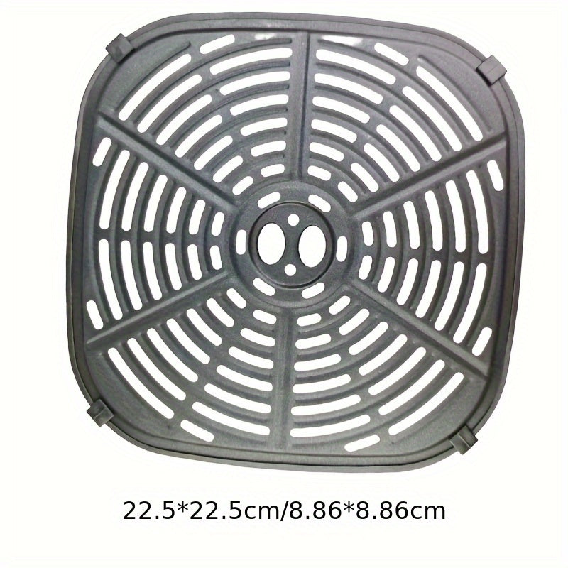 Cesta de repuesto para freidor de aire de 8,9x8,9 pulgadas (22,5x22,5 cm) - Plástico duradero, fácil de limpiar, ideal para cocinar de manera uniforme, perfecto para cocinas domésticas, accesorios para freidor de aire